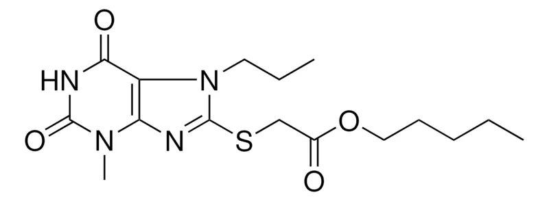 Sigma-Aldrich (3-ME-2,6-DIOXO-7-PR-2,3,6,7-4H-1H-PURIN-8-YLSULFANYL)-ACETIC ACID PENTYL ESTER,AldrichCPR