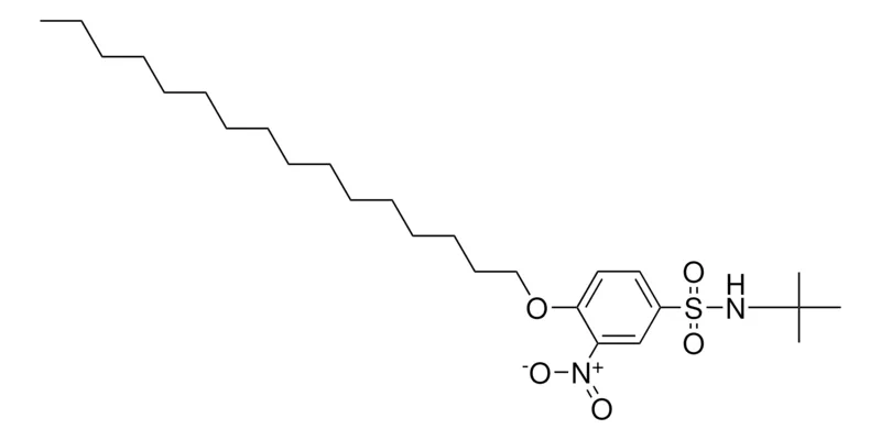 Sigma-Aldrich N-(TERT-BUTYL)-4-HEXADECYLOXY-3-NITROBENZENESULFONAMIDE,AldrichCPR