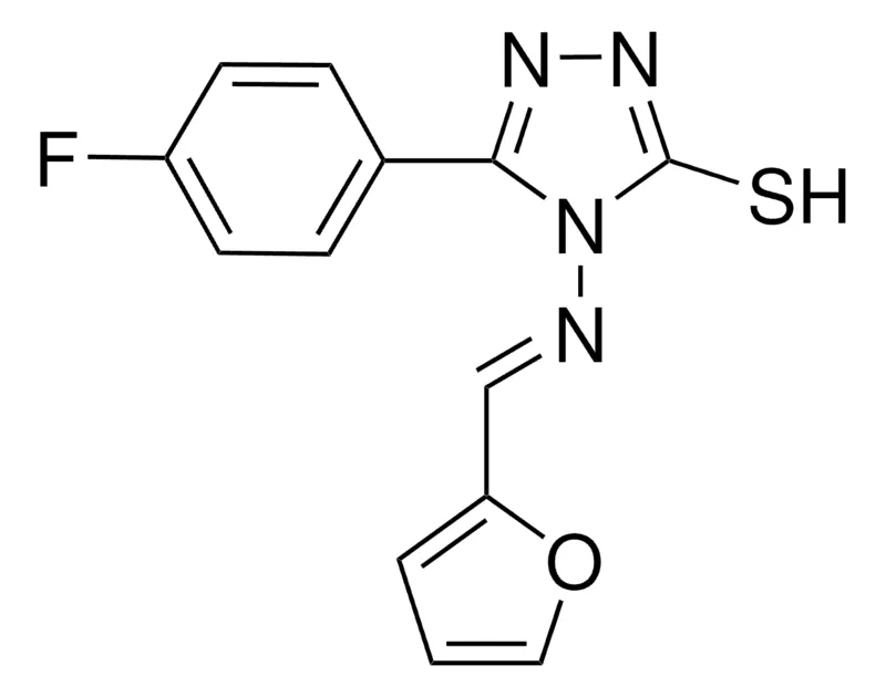 Sigma-Aldrich 5-(4-FLUOROPHENYL)-4-((2-FURYLMETHYLENE)AMINO)-4H-1,2,4-TRIAZOLE-3-THIOL,AldrichCPR