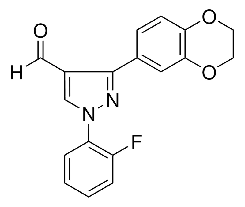 Sigma-Aldrich 3-(2,3-DIHYDRO-1,4-BENZODIOXIN-6-YL)-1-(2-FLUOROPHENYL)-1H-PYRAZOLE-4-CARBALDEHYDE,AldrichCPR