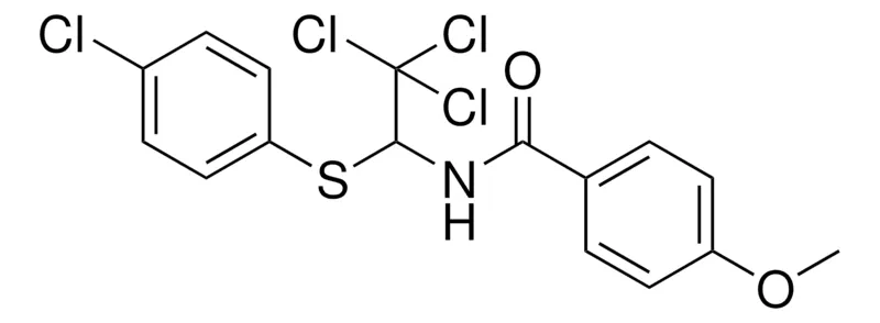 Sigma-Aldrich 4-METHOXY-N-(2,2,2-TRICHLORO-1-((4-CHLOROPHENYL)THIO)ETHYL)BENZAMIDE,AldrichCPR