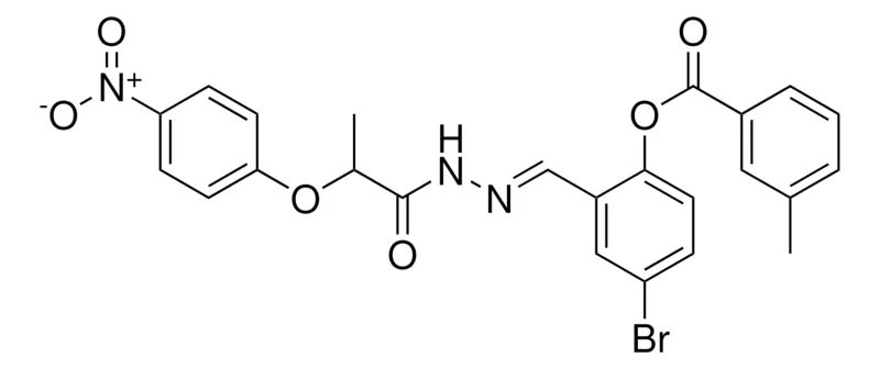 Sigma-Aldrich 4-BR-2-(2-(2-(4-NITROPHENOXY)PROPANOYL)CARBOHYDRAZONOYL)PHENYL 3-METHYLBENZOATE,AldrichCPR