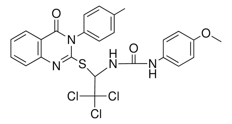 Sigma-Aldrich 1-(4-MEO-PH)-3-(TRICHLORO-1-(4-OXO-3-P-TOLYL-QUINAZOLIN-2-YLSULFANYL)-ET)-UREA,AldrichCPR