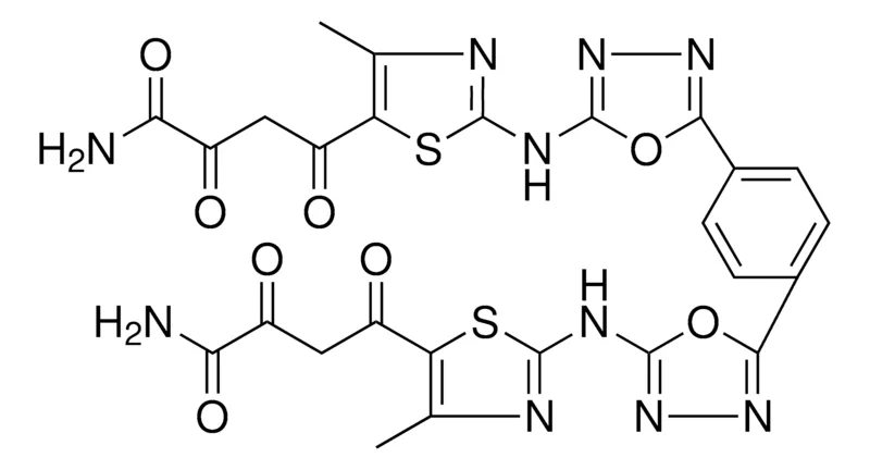 Sigma-Aldrich 4-[2-({5-[4-(5-{[5-(4-AMINO-3,4-DIOXOBUTANOYL)-4-METHYL-1,3-THIAZOL-2-YL]AMINO}-1,3,4-OXADIAZOL-2-YL)PHENYL]-1,3,4-OXADIAZOL-2-YL}AMINO)-4-METHYL-1,3-THIAZOL-5-YL]-2,4-DIOXOBUTANAMIDE，AldrichCPR