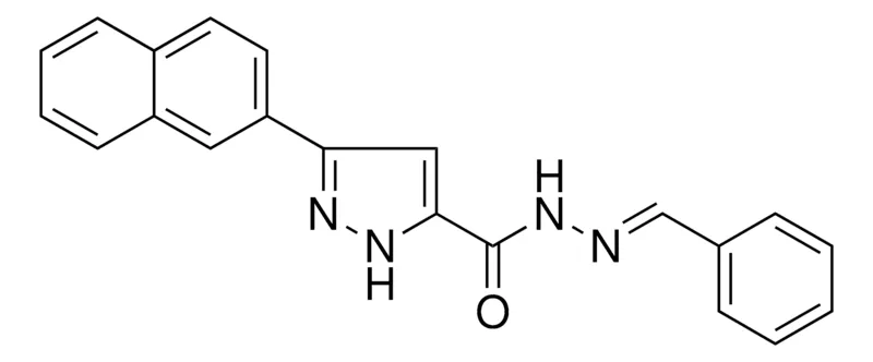 Sigma-Aldrich 5-NAPHTHALEN-2-YL-2H-PYRAZOLE-3-CARBOXYLIC ACID BENZYLIDENE-HYDRAZIDE,AldrichCPR