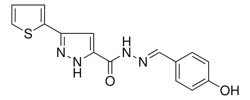 Sigma-Aldrich 5-THIOPHEN-2-YL-2H-PYRAZOLE-3-CARBOXYLIC ACID (4-HYDROXY-BENZYLIDENE)-HYDRAZIDE，AldrichCPR