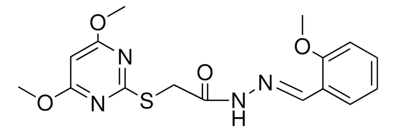 Sigma-Aldrich 2-(4,6-DIMETHOXY-PYRIMIDIN-2-YLSULFANYL)-ACETIC ACID (MEO-BENZYLIDENE)-HYDRAZIDE,AldrichCPR