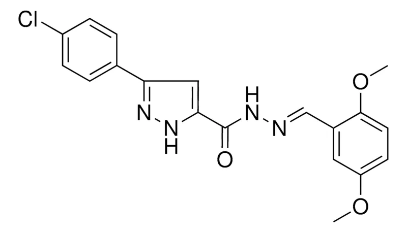 Sigma-Aldrich 5-(4-CL-PH)-2H-PYRAZOLE-3-CARBOXYLIC ACID (2,5-DIMETHOXY-BENZYLIDENE)-HYDRAZIDE,AldrichCPR