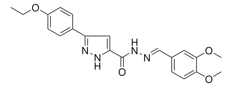 Sigma-Aldrich 5-(4-ETHOXY-PH)-2H-PYRAZOLE-3-CARBOXYLIC ACID (3,4-DI-MEO-BENZYLIDENE)-HYDRAZIDE,AldrichCPR