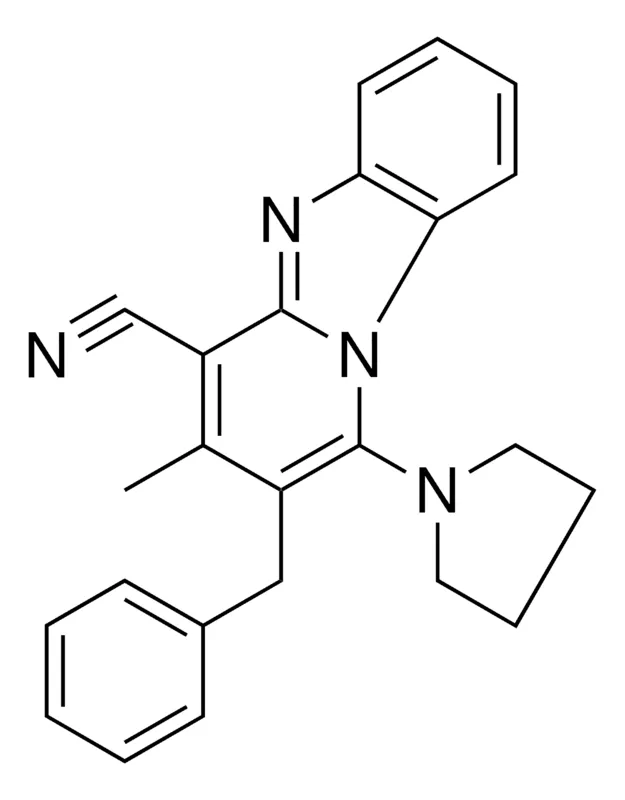 Sigma-Aldrich 2-BENZYL-3-ME-1-PYRROLIDIN-1-YL-BENZO(4,5)IMIDAZO(1,2-A)PYRIDINE-4-CARBONITRILE,AldrichCPR