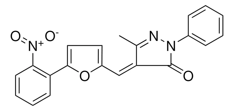 Sigma-Aldrich 5-ME-4-(5-(2-NITRO-PH)-FURAN-2-YLMETHYLENE)-2-PHENYL-2,4-DIHYDRO-PYRAZOL-3-ONE,AldrichCPR