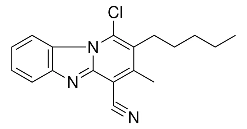 Sigma-Aldrich 1-CHLORO-3-METHYL-2-PENTYL-BENZO(4,5)IMIDAZO(1,2-A)PYRIDINE-4-CARBONITRILE,AldrichCPR