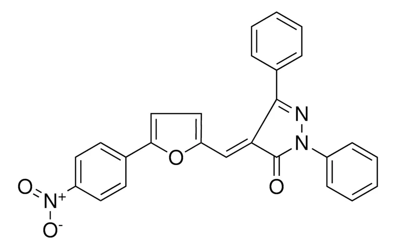 Sigma-Aldrich 4-(5-(4-NITRO-PH)-FURAN-2-YLMETHYLENE)-2,5-DIPHENYL-2,4-DIHYDRO-PYRAZOL-3-ONE,AldrichCPR