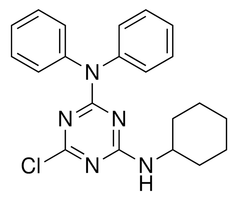 Sigma-Aldrich 6-CHLORO-N-CYCLOHEXYL-N',N'-DIPHENYL-(1,3,5)TRIAZINE-2,4-DIAMINE,AldrichCPR