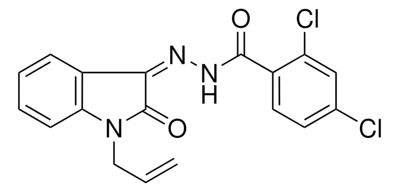 Sigma-Aldrich 2,4-DICHLORO-BENZOIC ACID (1-ALLYL-2-OXO-1,2-DIHYDRO-INDOL-3-YLIDENE)-HYDRAZIDE,AldrichCPR