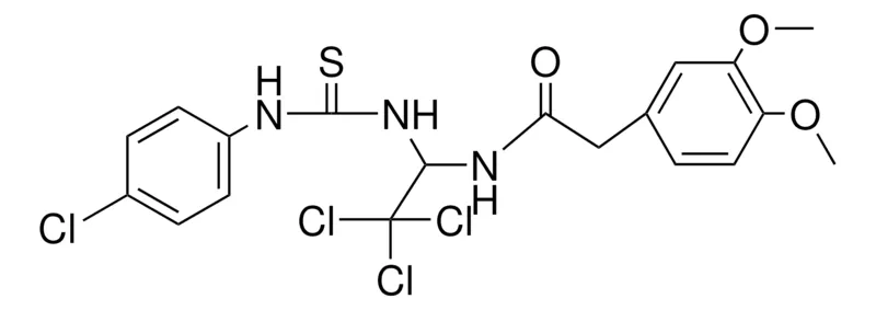 Sigma-Aldrich 2-(3,4-DIMETHOXY-PH)-N-(2,2,2-TRICHLORO-1-(3-(4-CL-PH)-THIOUREIDO)-ET)-ACETAMIDE，AldrichCPR
