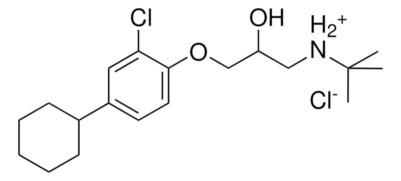 Sigma-Aldrich N-(TERT-BU)-3-(2-CHLORO-4-CYCLOHEXYLPHENOXY)-2-HYDROXY-1-PROPANAMINIUM CHLORIDE,AldrichCPR