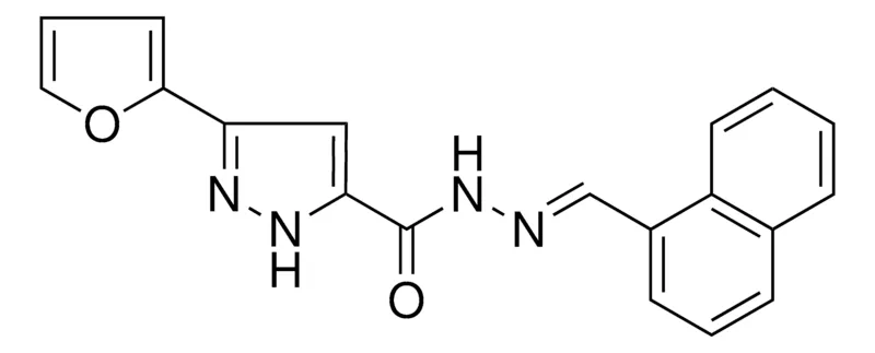 Sigma-Aldrich 5-FURAN-2-YL-2H-PYRAZOLE-3-CARBOXYLIC ACID NAPHTHALEN-1-YLMETHYLENE-HYDRAZIDE,AldrichCPR
