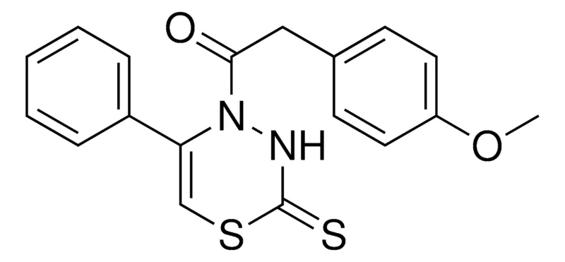 Sigma-Aldrich 4-((4-METHOXYPHENYL)ACETYL)-5-PHENYL-3,4-DIHYDRO-2H-1,3,4-THIADIAZINE-2-THIONE,AldrichCPR
