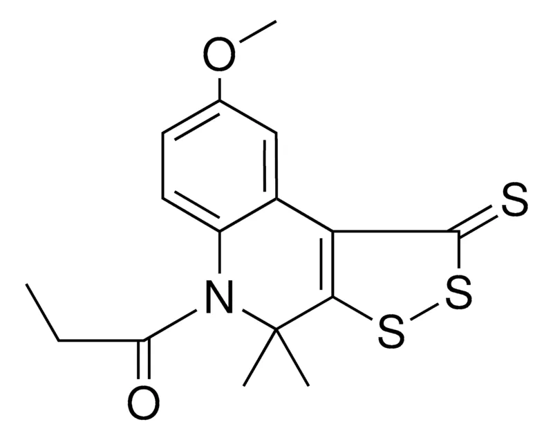 Sigma-Aldrich 8-METHOXY-4,4-DIMETHYL-5-PROPIONYL-4,5-DIHYDRO-1H-[1,2]DITHIOLO[3,4-C]QUINOLINE-1-THIONE，AldrichCPR