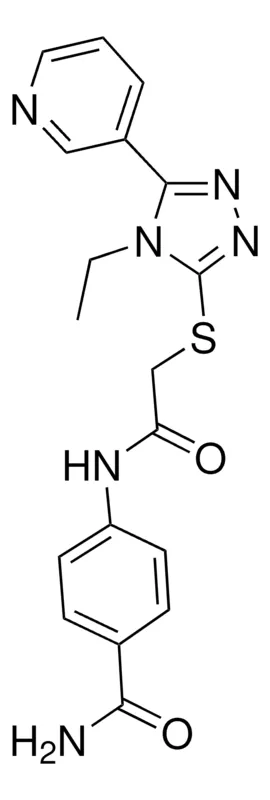 Sigma-Aldrich 4-((((4-ETHYL-5-(3-PYRIDINYL)-4H-1,2,4-TRIAZOL-3-YL)THIO)ACETYL)AMINO)BENZAMIDE,AldrichCPR
