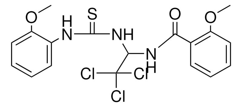 Sigma-Aldrich 2-MEO-N-(2,2,2-TRICHLORO-1-(3-(2-METHOXY-PHENYL)-THIOUREIDO)-ETHYL)-BENZAMIDE,AldrichCPR