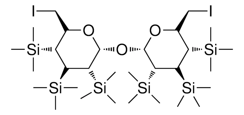 Sigma-Aldrich [(2R,3S,4R,5R,6S)-2-(IODOMETHYL)-6-{[(2R,3S,4S,5R,6S)-6-(IODOMETHYL)-3,4,5-TRIS(TRIMETHYLSILYL)TETRAHYDRO-2H-PYRAN-2-YL]OXY}-4,5-BIS(TRIMETHYLSILYL)TETRAHYDRO-2H-PYRAN-3-YL](TRIMETHYL)SILANE，AldrichCPR