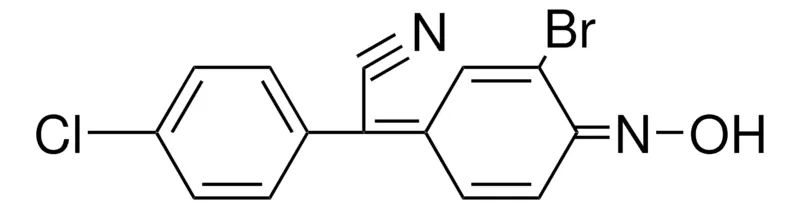 Sigma-Aldrich A-(3-BROMO-4-HYDROXYIMINO-2,5-CYCLOHEXADIEN-1-YLIDENE)4-CHLOROPHENYLACETONITRILE,AldrichCPR
