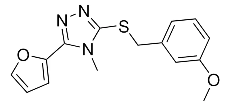 Sigma-Aldrich 3-(2-FURYL)-5-((3-METHOXYBENZYL)THIO)-4-METHYL-4H-1,2,4-TRIAZOLE,AldrichCPR