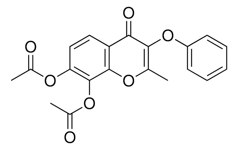 Sigma-Aldrich ACETIC ACID 7-ACETOXY-2-METHYL-4-OXO-3-PHENOXY-4H-CHROMEN-8-YL ESTER,AldrichCPR