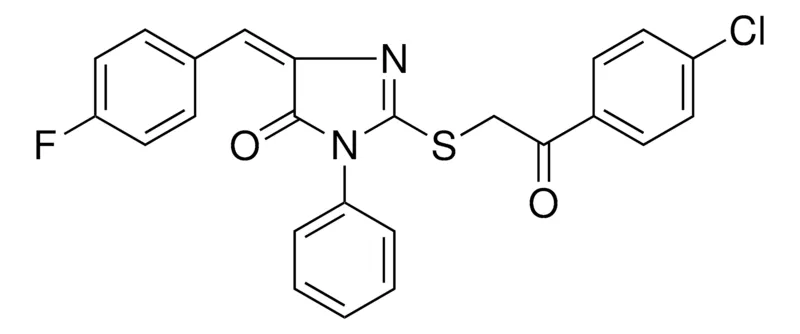 Sigma-Aldrich 2-(2-(4-CL-PH)2-OXO-ETHYLSULFANYL)-5-(4-F-BENZYLIDENE)3-PH-3,5-2H-IMIDAZOL-4-ONE,AldrichCPR