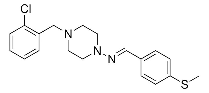 Sigma-Aldrich (4-(2-CHLORO-BENZYL)-PIPERAZIN-1-YL)-(4-METHYLSULFANYL-BENZYLIDENE)-AMINE,AldrichCPR