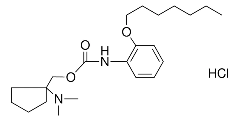 Sigma-Aldrich (HEPTYLOXY-PH)-CARBAMIC ACID DIMETHYLAMINO-CYCLOPENTYLMETHYL ESTER, HCL,AldrichCPR