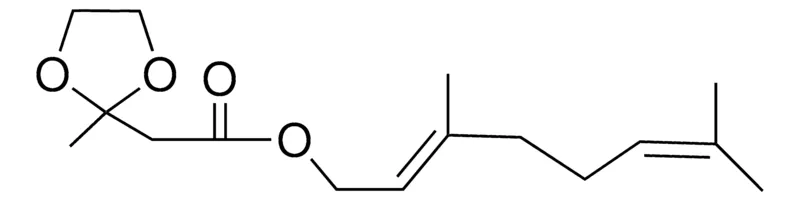 Sigma-Aldrich (2-METHYL-(1,3)DIOXOLAN-2-YL)-ACETIC ACID 3,7-DIMETHYL-OCTA-2,6-DIENYL ESTER,AldrichCPR