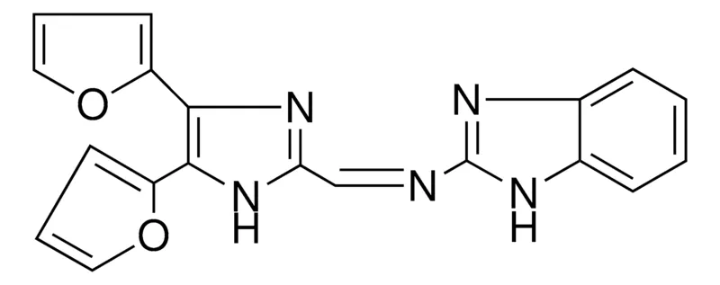 Sigma-Aldrich 2-(4,5-DI-(2-FURYL)-2-IMIDAZOLYLMETHYLENEAMINO)-BENZIMIDAZOLE,AldrichCPR