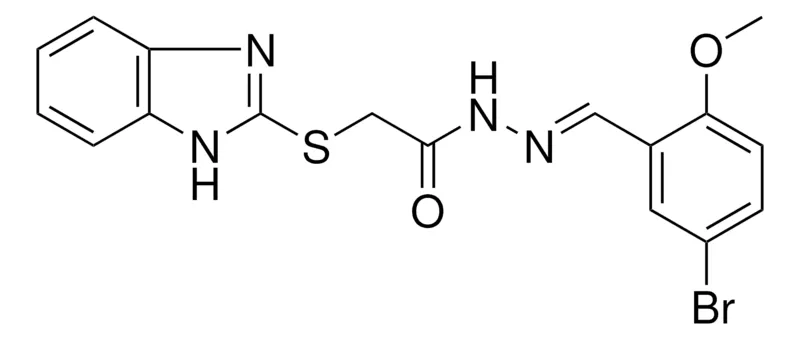 Sigma-Aldrich 2-(1H-BENZOIMIDAZOL-2-YLSULFANYL)-ACETIC ACID (5-BR-2-MEO-BENZYLIDENE)-HYDRAZIDE,AldrichCPR
