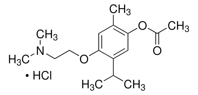 Sigma-Aldrich 4-(2-(DIMETHYLAMINO)ETHOXY)-5-ISOPROPYL-2-METHYLPHENYL ACETATE HYDROCHLORIDE,AldrichCPR