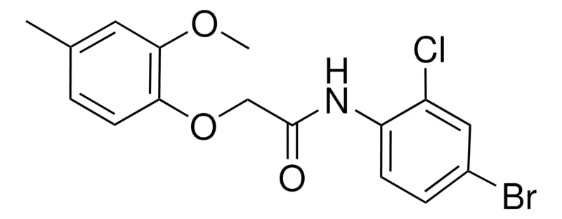 Sigma-Aldrich N-(4-BROMO-2-CHLOROPHENYL)-2-(2-METHOXY-4-METHYLPHENOXY)ACETAMIDE,AldrichCPR