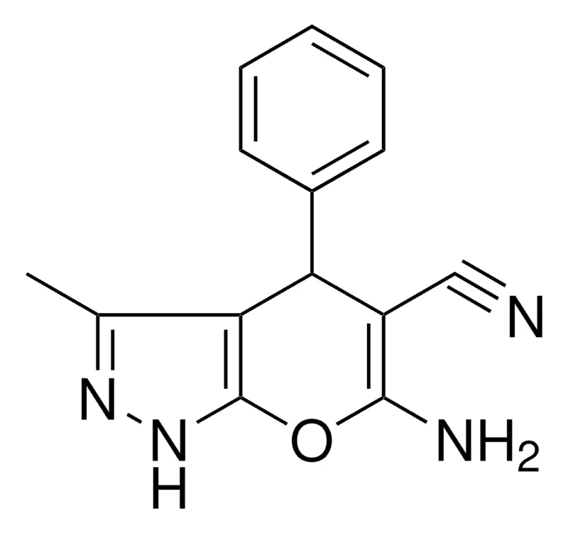 Sigma-Aldrich 6-AMINO-3-METHYL-4-PHENYL-1,4-DIHYDRO-PYRANO(2,3-C)PYRAZOLE-5-CARBONITRILE,AldrichCPR