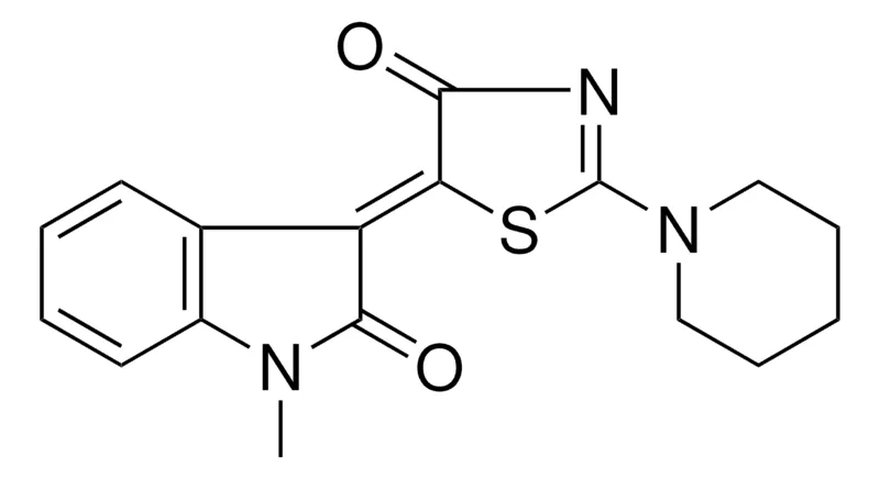 Sigma-Aldrich (3Z)-1-METHYL-3-(4-OXO-2-(1-PIPERIDINYL)-1,3-THIAZOL-5(4H)-YLIDENE)-1,3-DIHYDRO-2H-INDOL-2-ONE，AldrichCPR