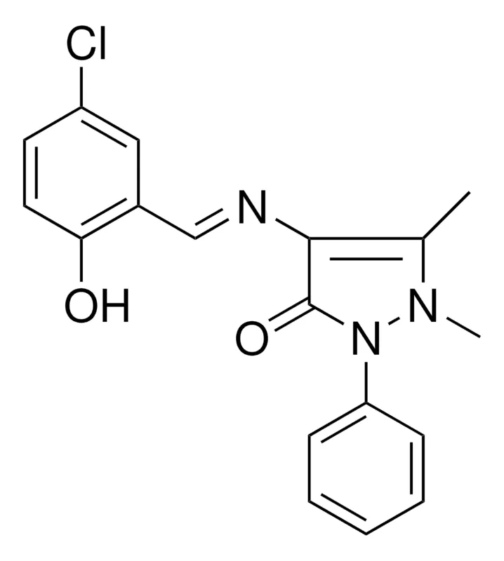 Sigma-Aldrich 4-((5-CL-2-HO-BENZYLIDENE)-AMINO)-1,5-DIMETHYL-2-PH-1,2-DIHYDRO-PYRAZOL-3-ONE,AldrichCPR