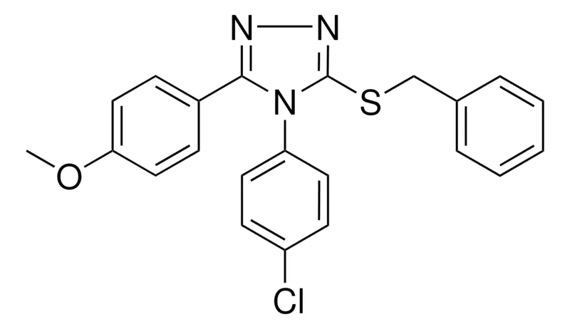 Sigma-Aldrich 3-(BENZYLTHIO)-4-(4-CHLOROPHENYL)-5-(4-METHOXYPHENYL)-4H-1,2,4-TRIAZOLE,AldrichCPR
