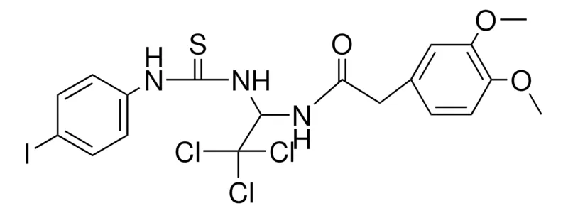 Sigma-Aldrich 2-(3,4-DIMETHOXY-PH)-N-(2,2,2-TRICHLORO-1-(3-(4-I-PH)-THIOUREIDO)-ET)-ACETAMIDE,AldrichCPR
