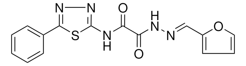 Sigma-Aldrich 2-(2-(2-FURYLMETHYLENE)HYDRAZINO)-2-OXO-N-(5-PH-1,3,4-THIADIAZOL-2-YL)ACETAMIDE,AldrichCPR