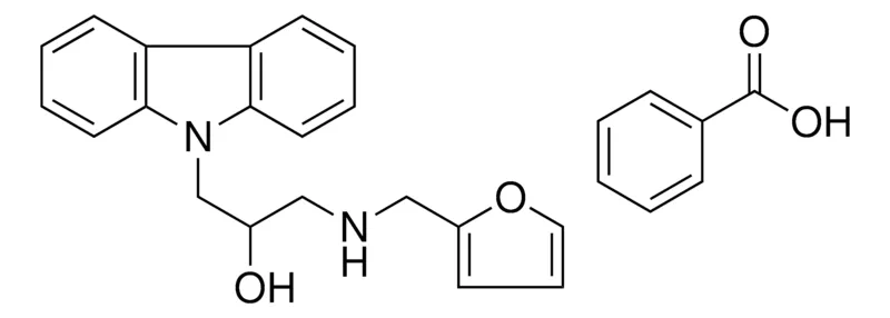 Sigma-Aldrich 1-CARBAZOL-9-YL-3-((FURAN-2-YLMETHYL)-AMINO)-PROPAN-2-OL, BENZOATE,AldrichCPR