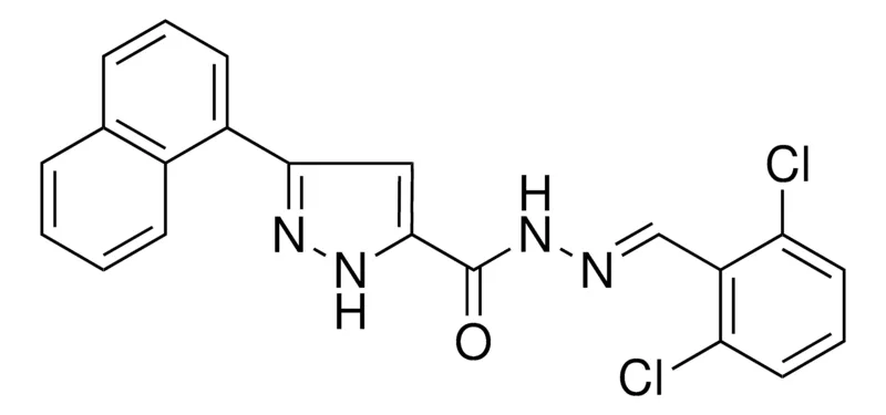 Sigma-Aldrich 5-NAPHTHALEN-1-YL-2H-PYRAZOLE-3-CARBOXYLIC ACID (2,6-DI-CL-BENZYLIDENE)HYDRAZIDE，AldrichCPR
