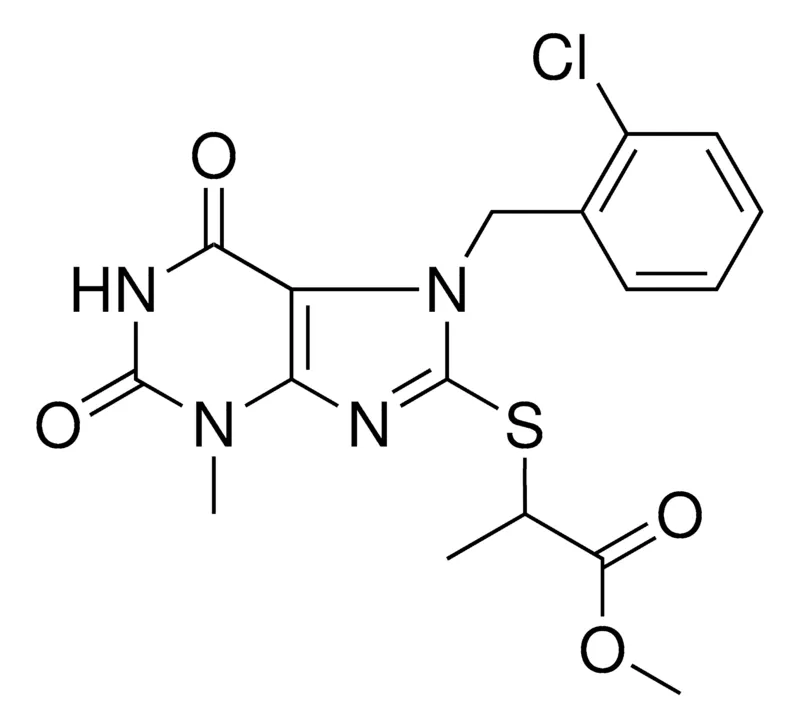 Sigma-Aldrich METHYL 2-{[7-(2-CHLOROBENZYL)-3-METHYL-2,6-DIOXO-2,3,6,7-TETRAHYDRO-1H-PURIN-8-YL]SULFANYL}PROPANOATE，AldrichCPR