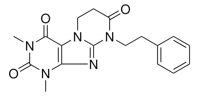 Sigma-Aldrich 1,3-DIMETHYL-9-(2-PH-ET)-6,7-DIHYDROPYRIMIDO(2,1-F)PURINE-2,4,8(1H,3H,9H)-TRIONE,AldrichCPR
