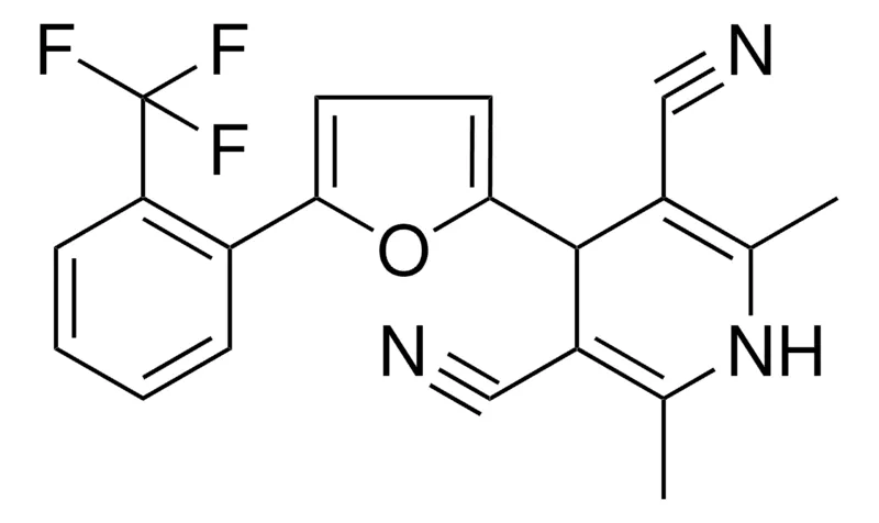 Sigma-Aldrich 2,6-DI-ME-4-(5-(2-TRI-F-ME-PH)-FURAN-2-YL)-1,4-2H-PYRIDINE-3,5-DICARBONITRILE,AldrichCPR
