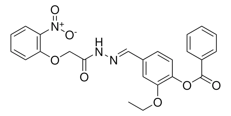 Sigma-Aldrich 2-ETHOXY-4-(2-((2-NITROPHENOXY)ACETYL)CARBOHYDRAZONOYL)PHENYL BENZOATE,AldrichCPR